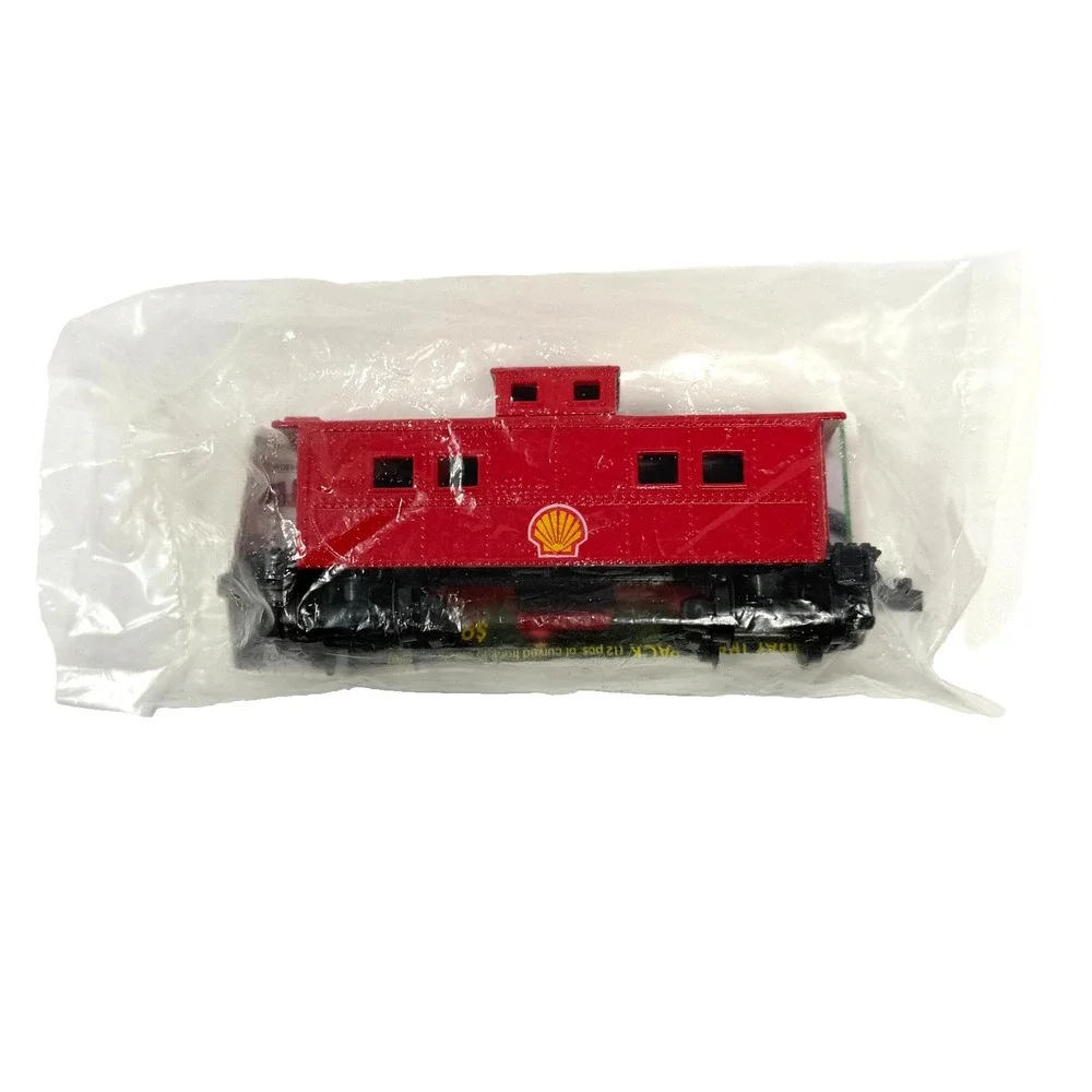 1996 Atlas Shell Oil 4 Pc Die Cast Train Set Sealed Promotional Steam Locomotive